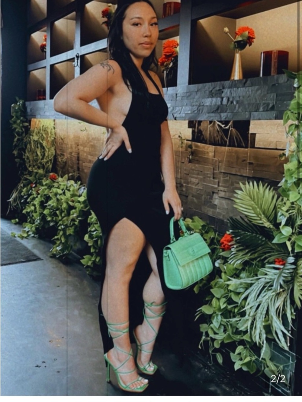 Green Strappy Shoes